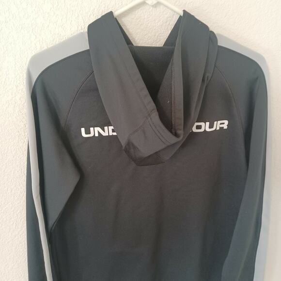 Youth (Boys) UNDER ARMOUR Storm Logo HOODIE Pullover Sweatshirt Black, YXL XL - Picture 8 of 10